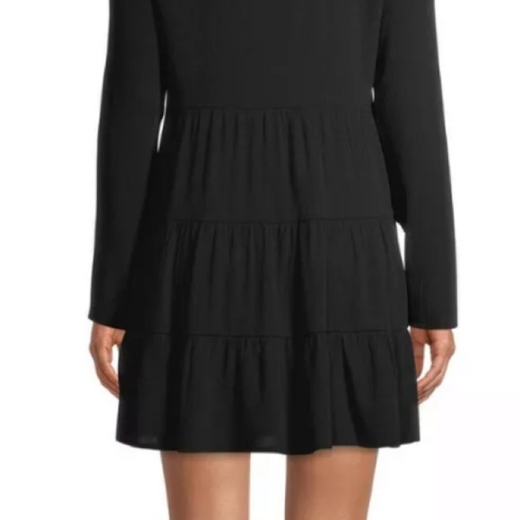 No Boundaries size M black BOHO lace up tier dress - Picture 13 of 16